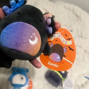 Squishmallows Zanda Black and Purple Plush